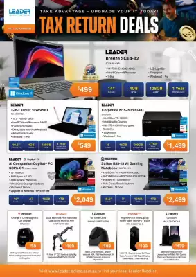 Leader Computers catalogue (valid until 31-10)