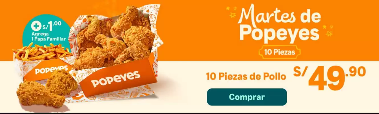 Catálogo Popeyes (válido hasta 6-07)