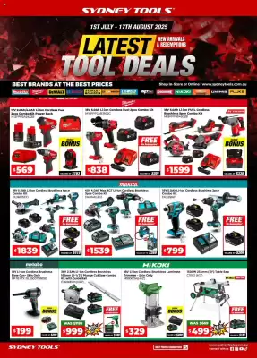 Sydney Tools catalogue (valid until 17-08)