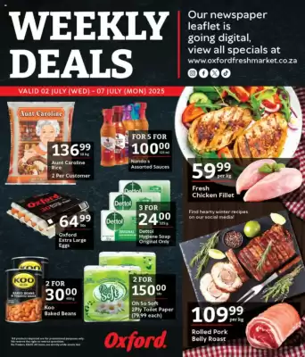 Oxford Freshmarket catalogue (valid until 7-07)