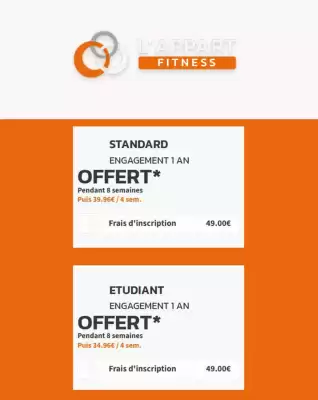 Catalogue L'Appart Fitness (valable jusqu'au 31-07)