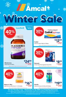 Amcal Pharmacies catalogue (valid until 16-07)