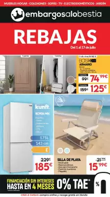 Folleto Embargos a lo bestia (válido hasta el 17-07)