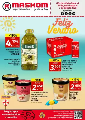 Folleto Maskom Supermercados (válido hasta el 3-08)