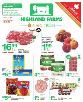 Highland Farms flyer (valid until 10-07)