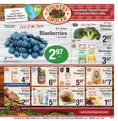 Country Grocer flyer (valid until 8-07)