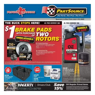 PartSource flyer (valid until 16-07)