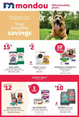 Mondou flyer (valid until 10-07)