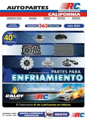 Catálogo Refaccionaria California