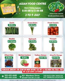 Asian Food Centre flyer week 27 Page 1