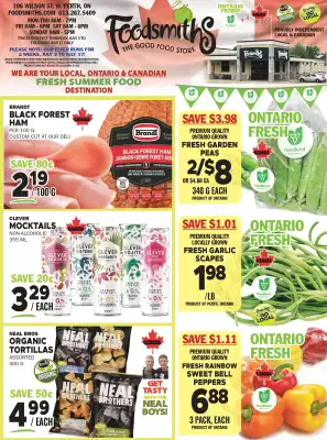 Foodsmiths flyer (valid until 9-07)