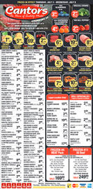 Cantor's Meats flyer week 27 Page 1