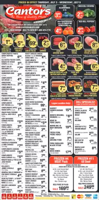 Cantor's Meats flyer (valid until 9-07)