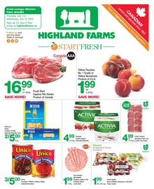Highland Farms flyer Page 1