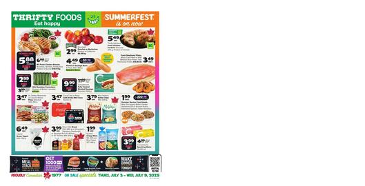 Thrifty Foods flyer week 27 Page 1
