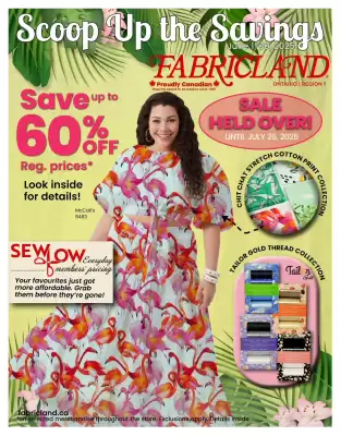 Fabricland flyer (valid until 10-07)