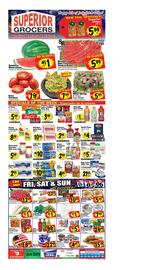Superior Grocers Weekly Ad week 27 Page 1