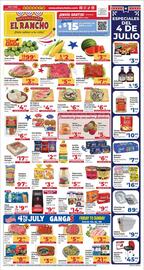 Supermercado El Rancho Weekly Ad week 27 Page 1