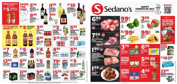 Sedano's Weekly Ad week 27 Page 1