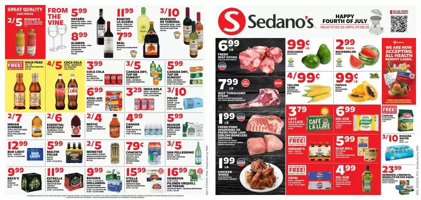 Sedano's Weekly Ad (valid until 8-07)