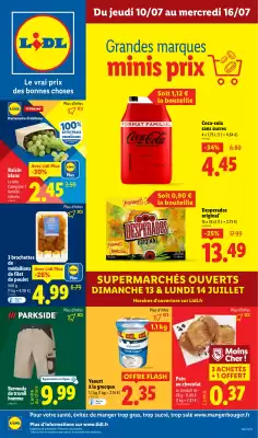 Catalogue Lidl (valable jusqu'au 16-07)