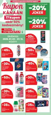 Spar akciós újság (érvényes eddig: 13-07)