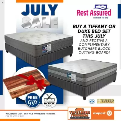 Tafelberg Furnishers catalogue (valid until 31-07)