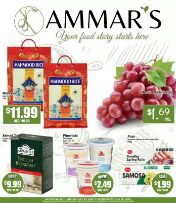 Ammar's Halal Meats flyer (valid until 9-07)