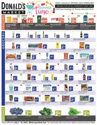 Donald's Market flyer (valid until 9-07)