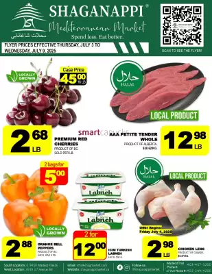 Shaganappi Mediterranean M.. flyer (valid until 9-07)