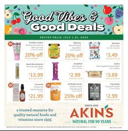 Akin's Natural Foods Weekly Ad Page 1