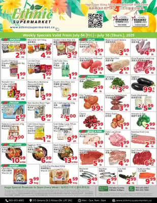 Ethnic Supermarket flyer (valid until 21-07)