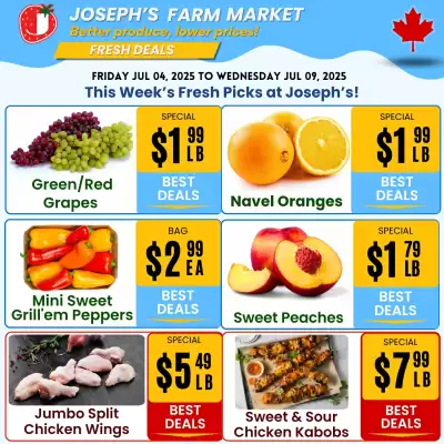 Joseph's Farm Market flyer (valid until 21-07)