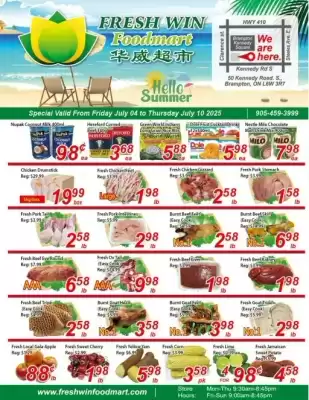 Fresh Win Foodmart flyer (valid until 21-07)