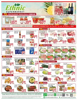 Ethnic Supermarket flyer (valid until 21-07)