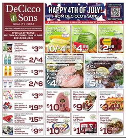 DeCicco & Sons Weekly Ad week 27 Page 1
