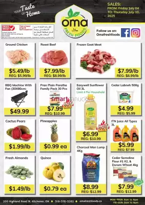 Oma Fresh Foods flyer (valid until 10-07)