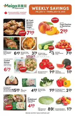 Meiga Supermarket flyer (valid until 10-07)