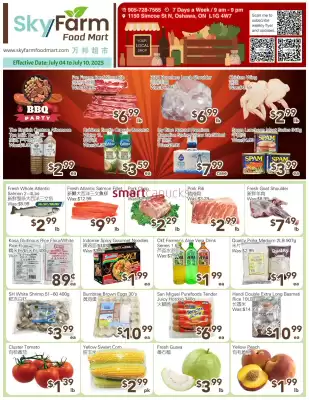 SkyFarm Food Mart flyer (valid until 10-07)