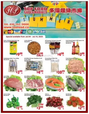Top Food Supermarket flyer (valid until 10-07)
