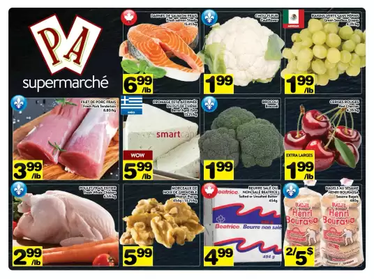 Supermarché PA flyer (valid until 10-07)
