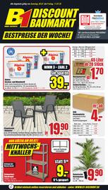 B1 Discount Baumarkt Prospekt woche 27 Seite 1