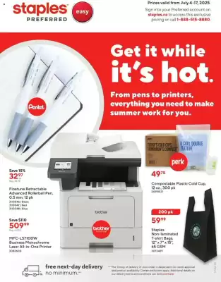 Staples flyer (valid until 18-07)