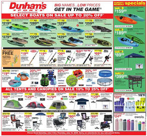 Dunham's Sports Weekly Ad week 27 Page 1