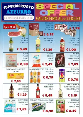 Volantino Supermercato Azzurro