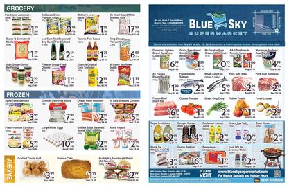 Blue Sky Supermarket flyer week 27 Page 1