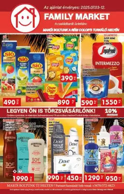 Family Market akciós újság