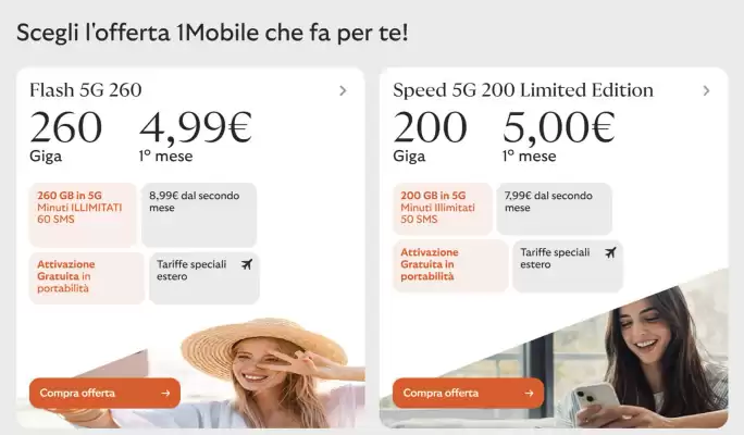 Volantino 1Mobile (valido fino al 27-07)