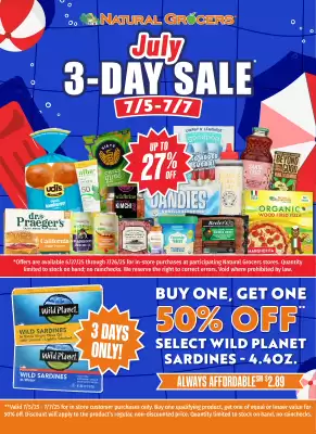 Natural Grocers ad (valid until 7-07)