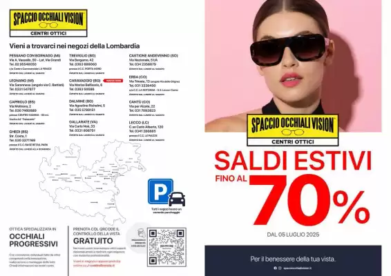 Volantino Spaccio Occhiali Vision (valido fino al 31-07)